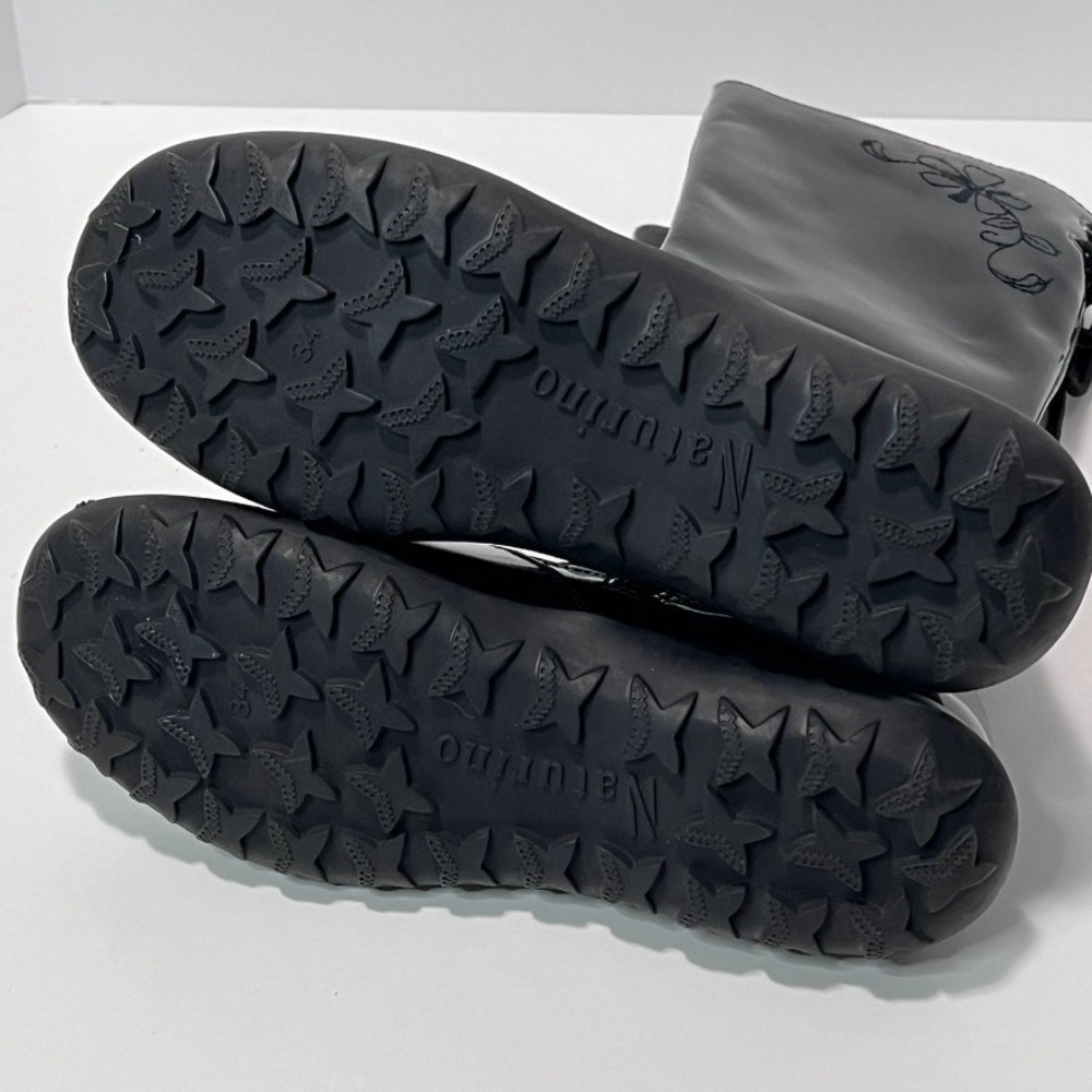 Naturino 34 (2.5) Black Patent Leather Boots Zipper - Picture 9 of 9